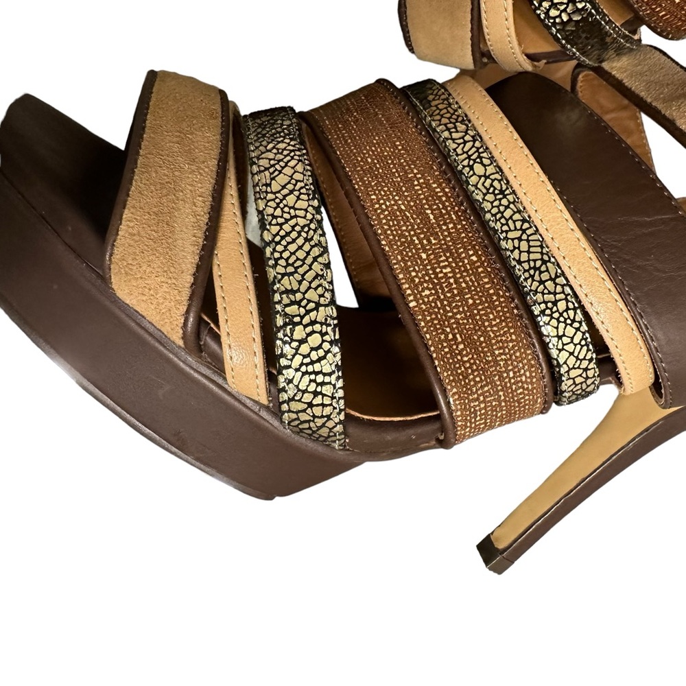 Roberto Zago Women Strappy Sandals multicolored size 7.5 !! - Picture 4 of 16
